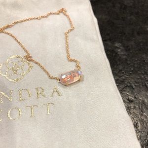 Kendra Scott Elisa Rose Gold Pendant Necklace